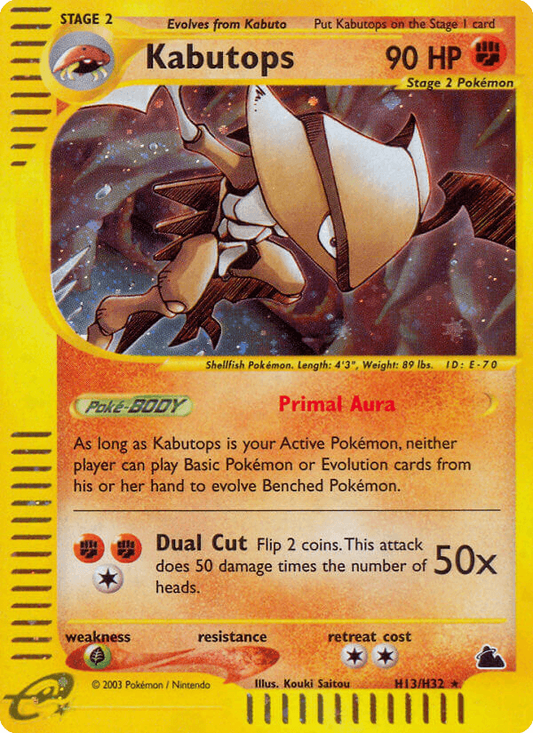 Kabutops — Skyridge #H13