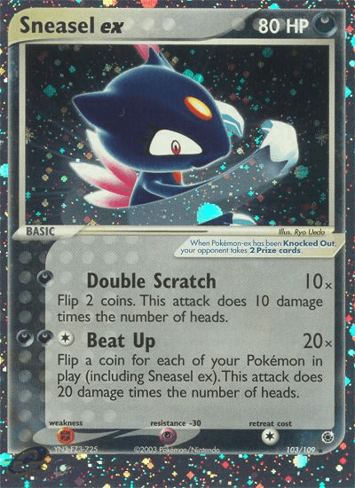 Sneasel ex — Ruby & Sapphire #103