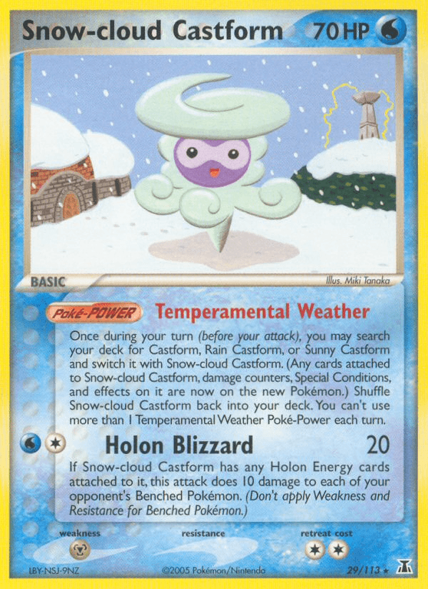 Snow-cloud Castform — Delta Species #29