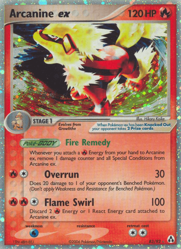 Arcanine ex — Legend Maker #83
