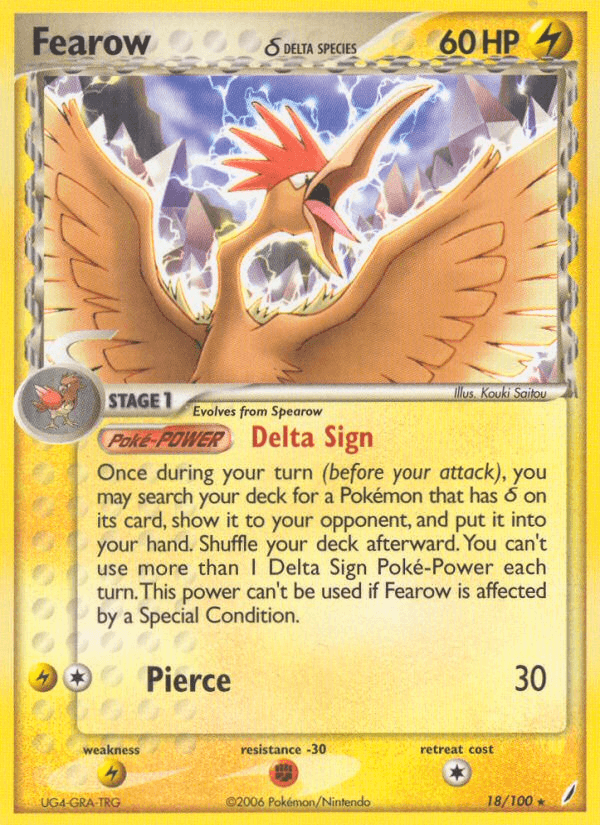 Fearow δ — Crystal Guardians #18