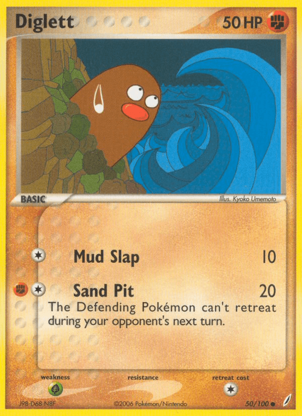 Diglett — Crystal Guardians #50