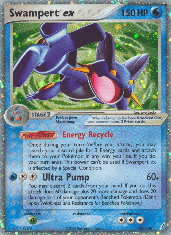 Swampert ex — Crystal Guardians #98