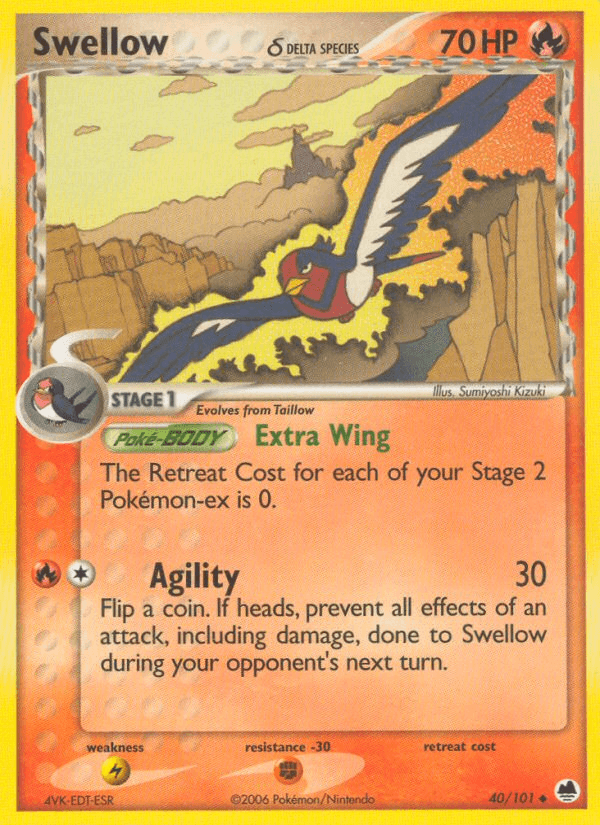 Swellow δ — Dragon Frontiers #40