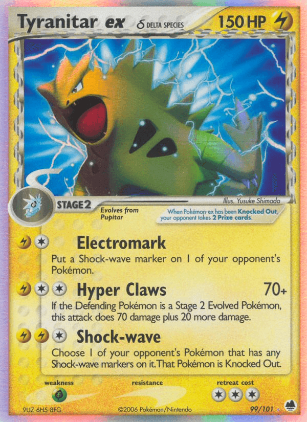 Tyranitar ex δ — Dragon Frontiers #99