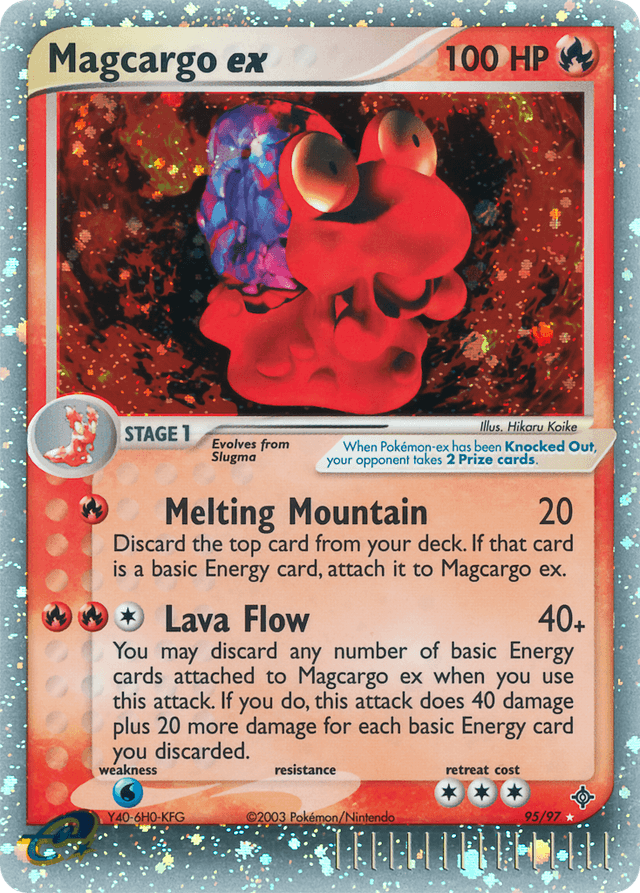 Magcargo ex — Dragon #95