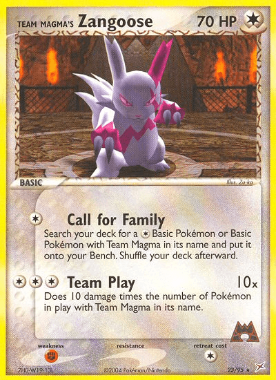 Team Magma's Zangoose — Team Magma vs Team Aqua #23