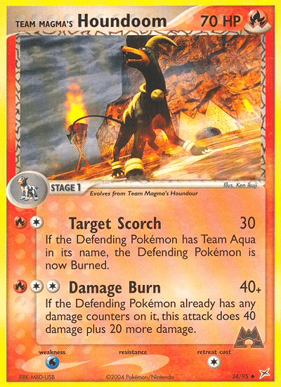 Team Magma's Houndoom — Team Magma vs Team Aqua #34