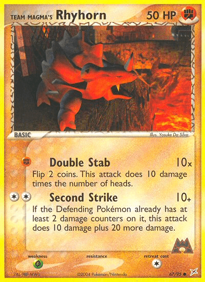 Team Magma's Rhyhorn — Team Magma vs Team Aqua #67