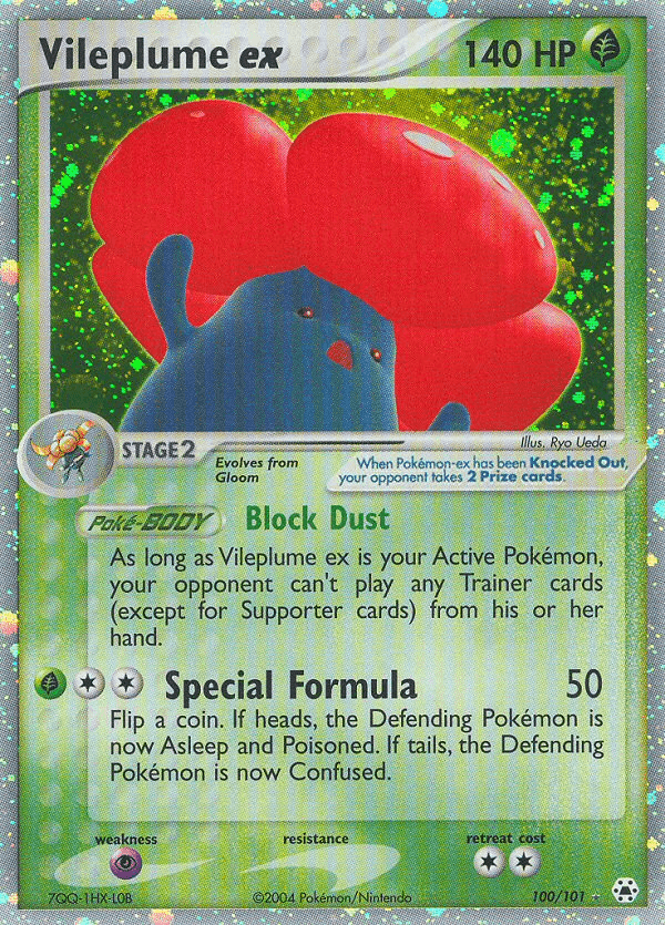 Vileplume ex — Hidden Legends #100