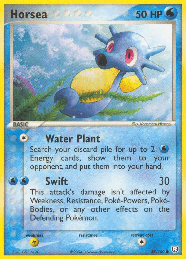 Horsea — Team Rocket Returns #58