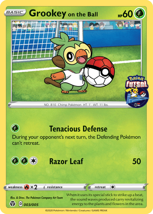 Grookey on the Ball — Pokémon Futsal Collection #3
