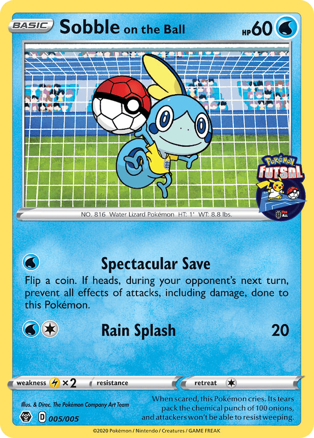Sobble on the Ball — Pokémon Futsal Collection #5