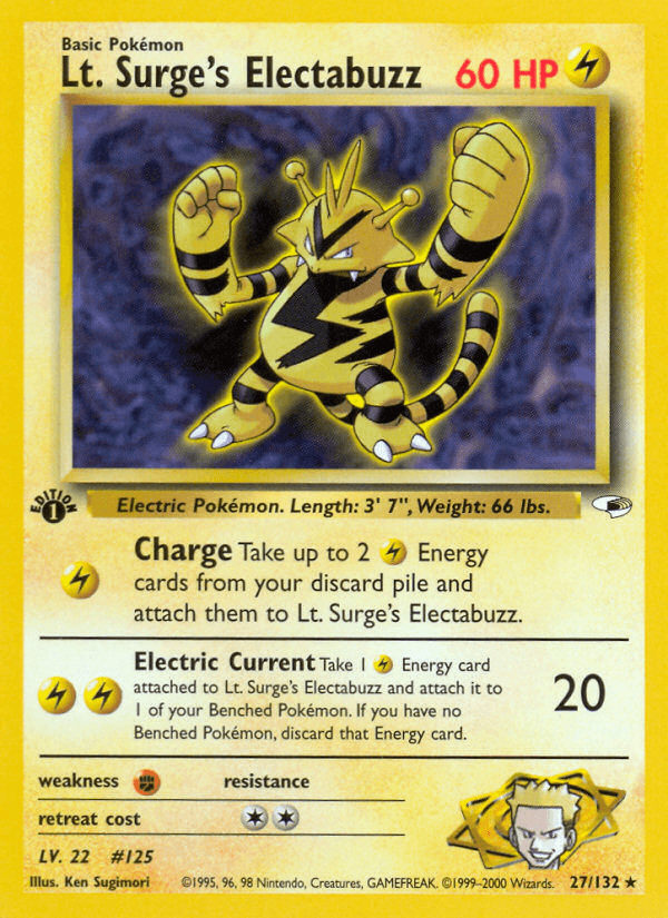 Lt. Surge's Electabuzz — Gym Heroes #27