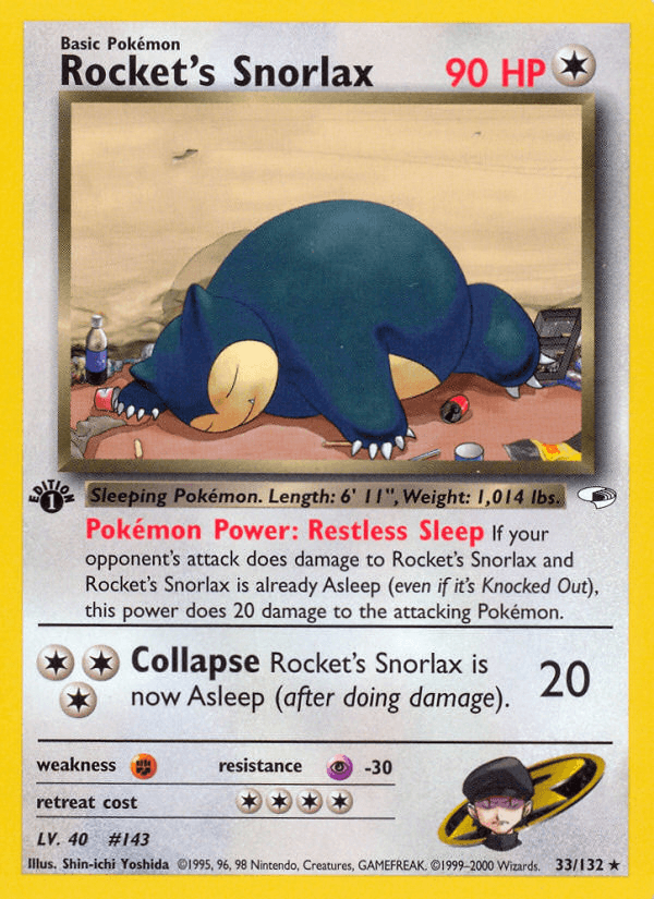 Rocket's Snorlax — Gym Heroes #33