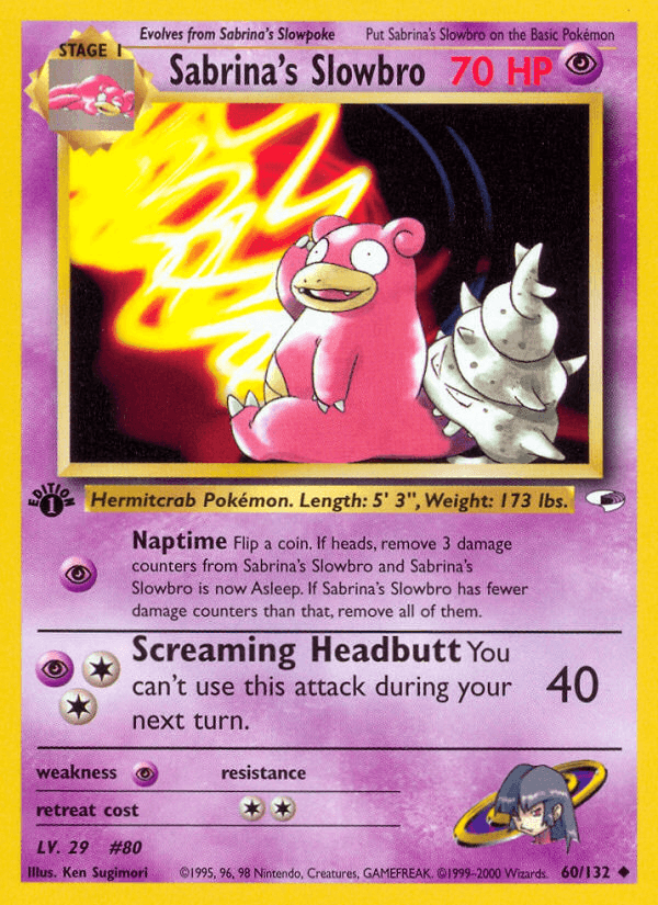 Sabrina's Slowbro — Gym Heroes #60