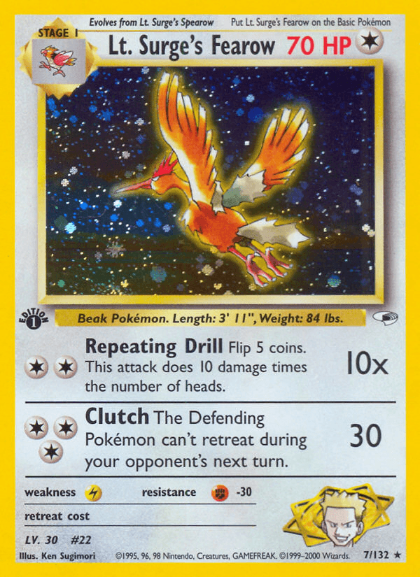 Lt. Surge's Fearow — Gym Heroes #7