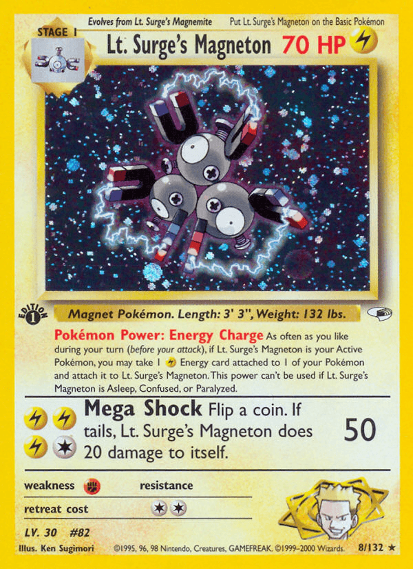 Lt. Surge's Magneton — Gym Heroes #8