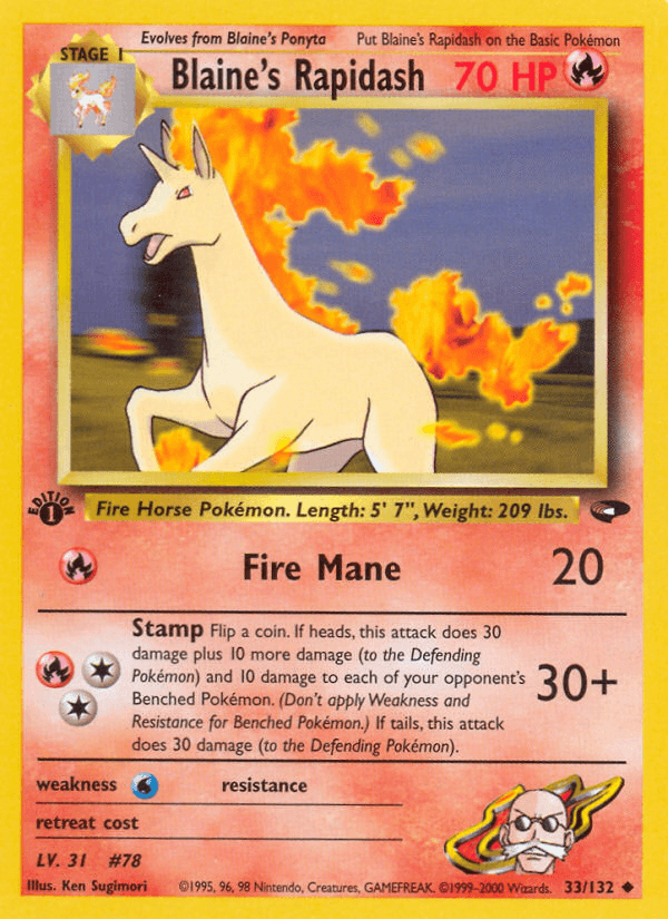 Blaine's Rapidash — Gym Challenge #33