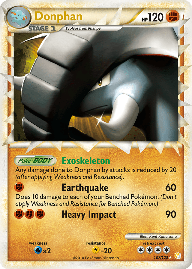 Donphan — HeartGold & SoulSilver #107