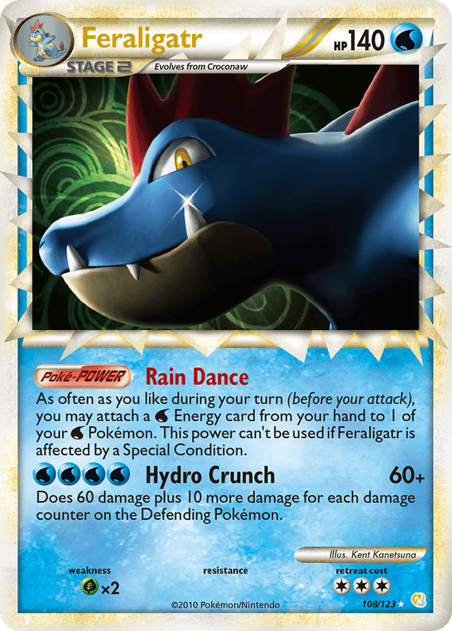 Feraligatr — HeartGold & SoulSilver #108