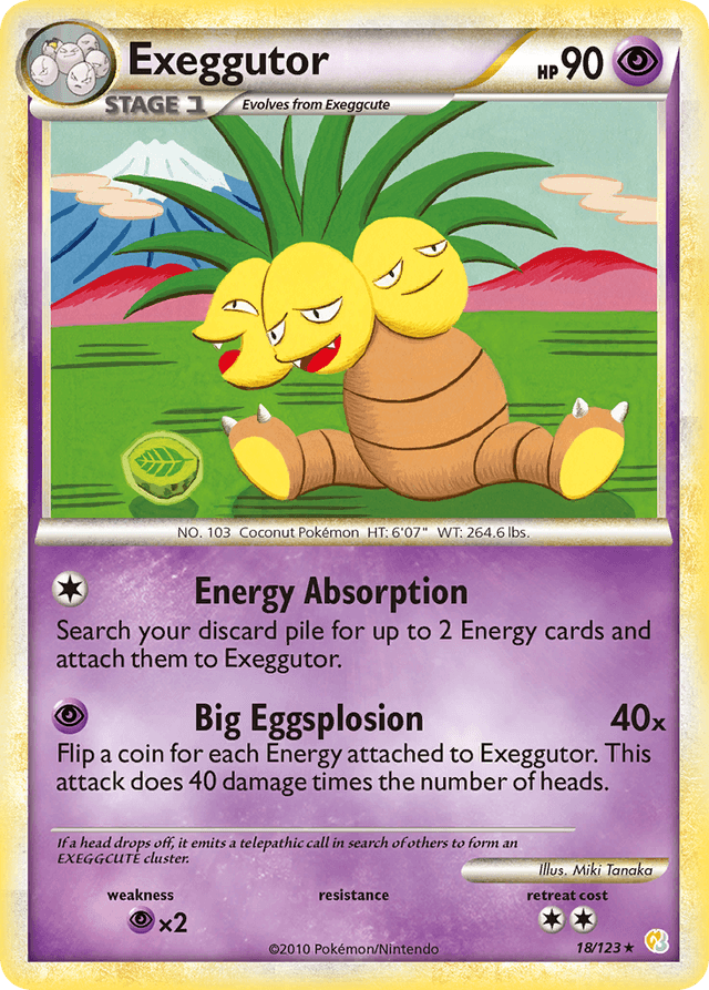Exeggutor — HeartGold & SoulSilver #18