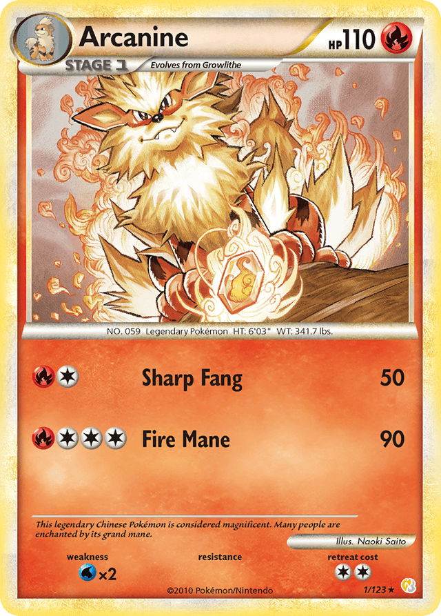 Arcanine — HeartGold & SoulSilver #1