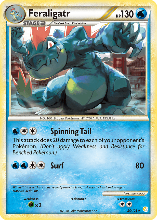 Feraligatr — HeartGold & SoulSilver #20