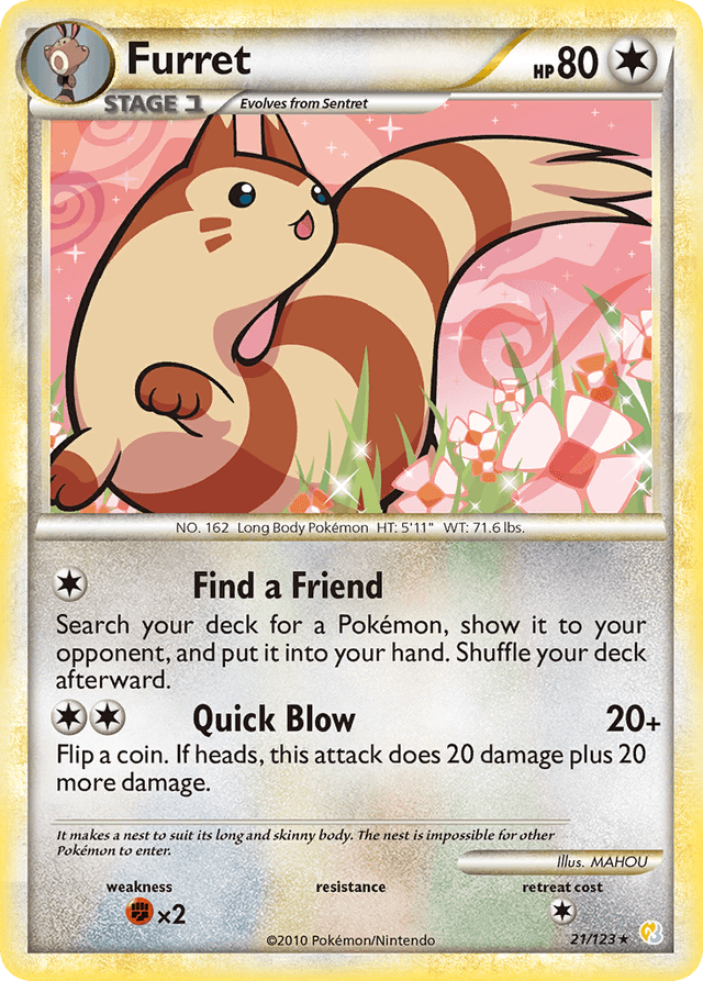 Furret — HeartGold & SoulSilver #21