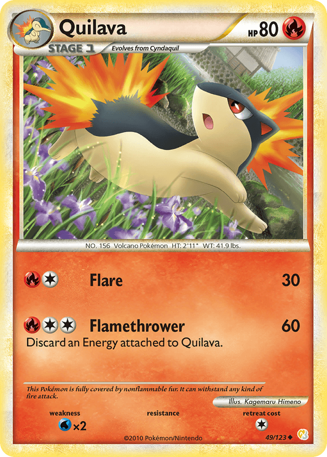 Quilava — HeartGold & SoulSilver #49