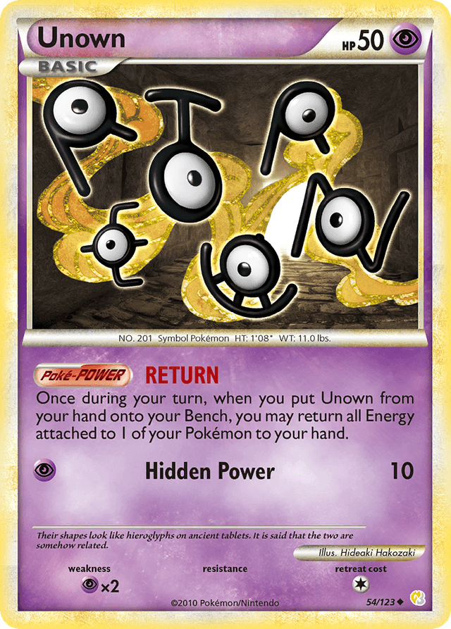 Unown — HeartGold & SoulSilver #54