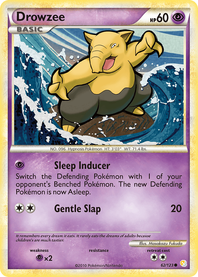 Drowzee — HeartGold & SoulSilver #62