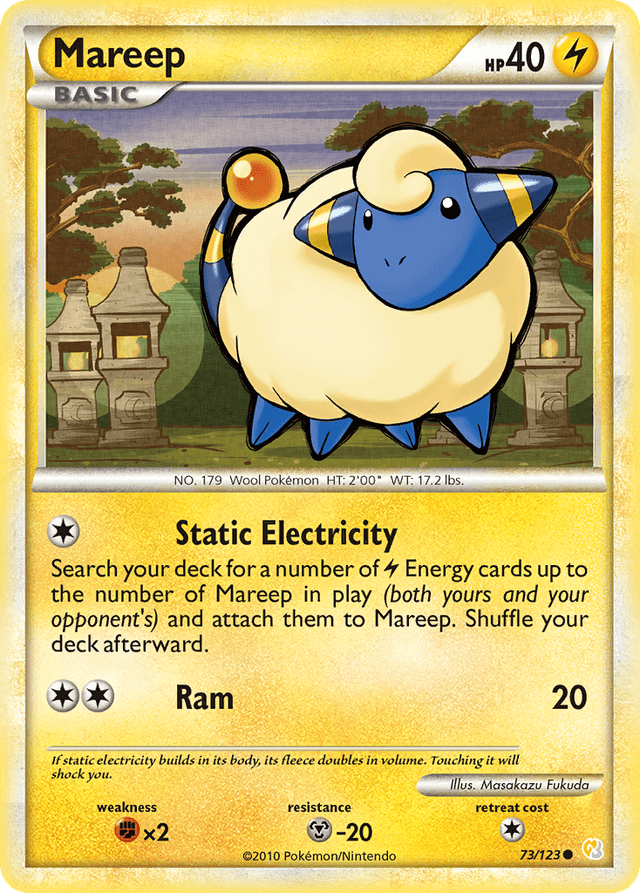 Mareep — HeartGold & SoulSilver #73