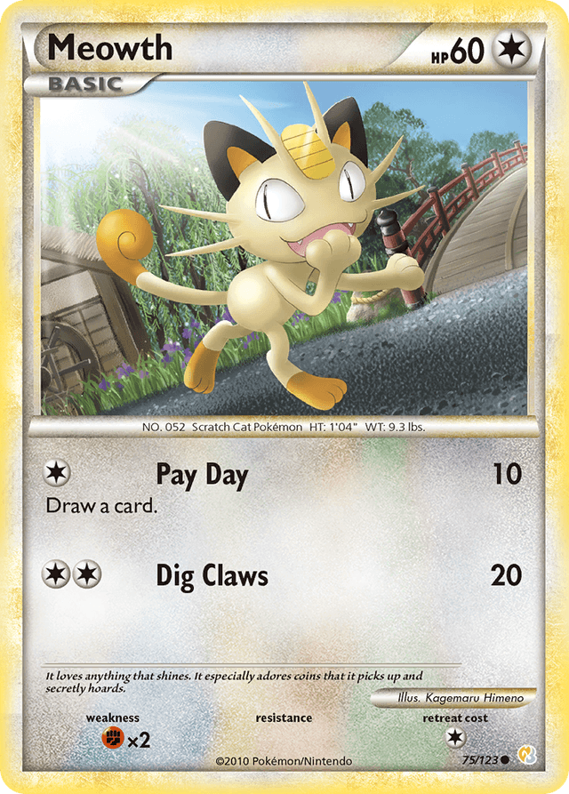 Meowth — HeartGold & SoulSilver #75
