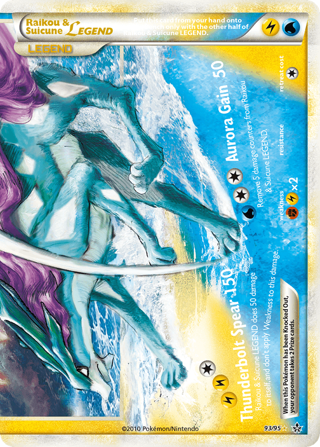 Raikou & Suicune LEGEND — HS—Unleashed #93