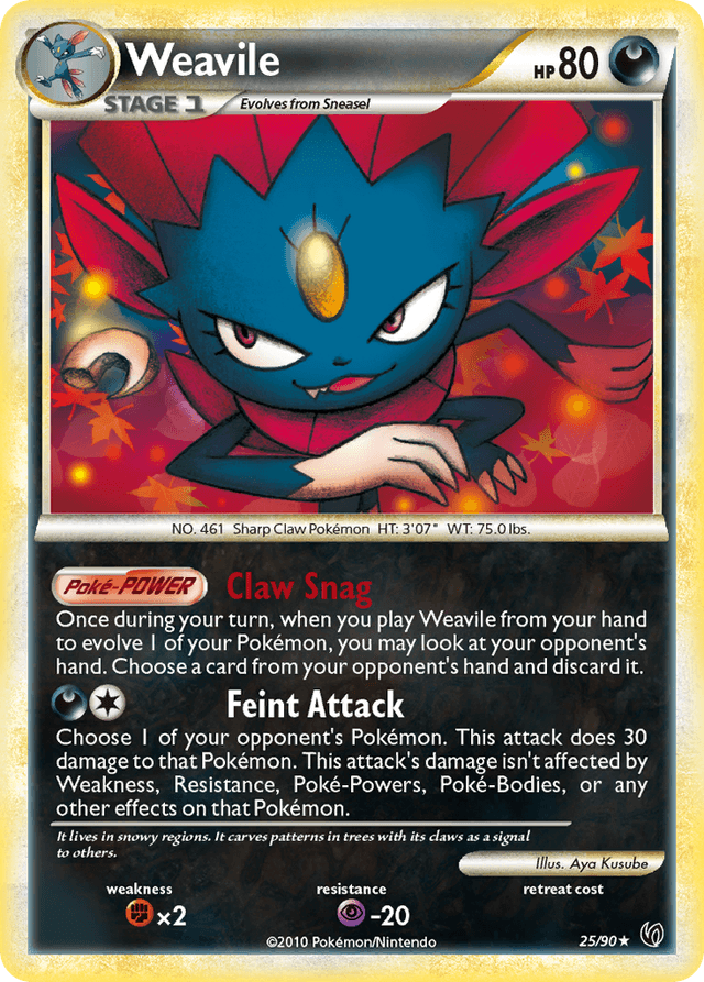 Weavile — HS—Undaunted #25