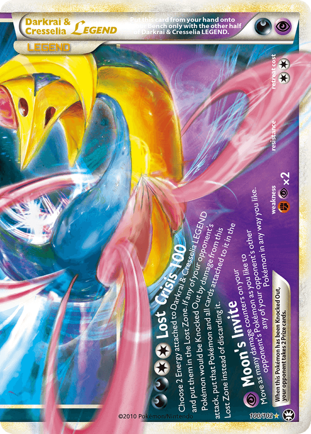 Darkrai & Cresselia LEGEND — HS—Triumphant #100