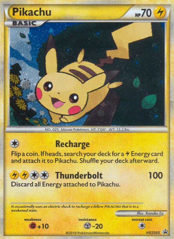 Pikachu — HGSS Black Star Promos #HGSS03