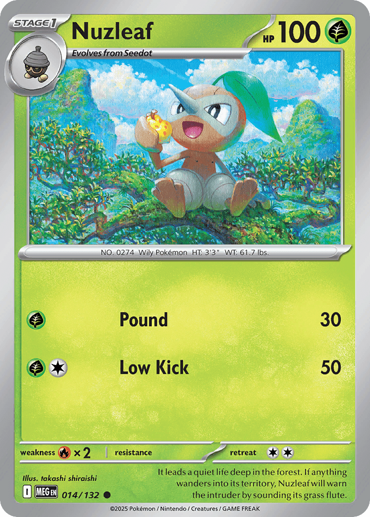 Nuzleaf — Mega Evolution #14