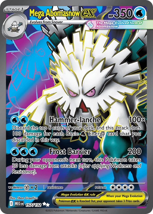 Mega Abomasnow ex — Mega Evolution #157