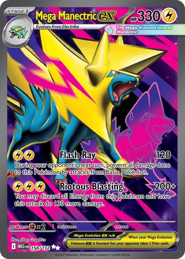 Mega Manectric ex — Mega Evolution #158