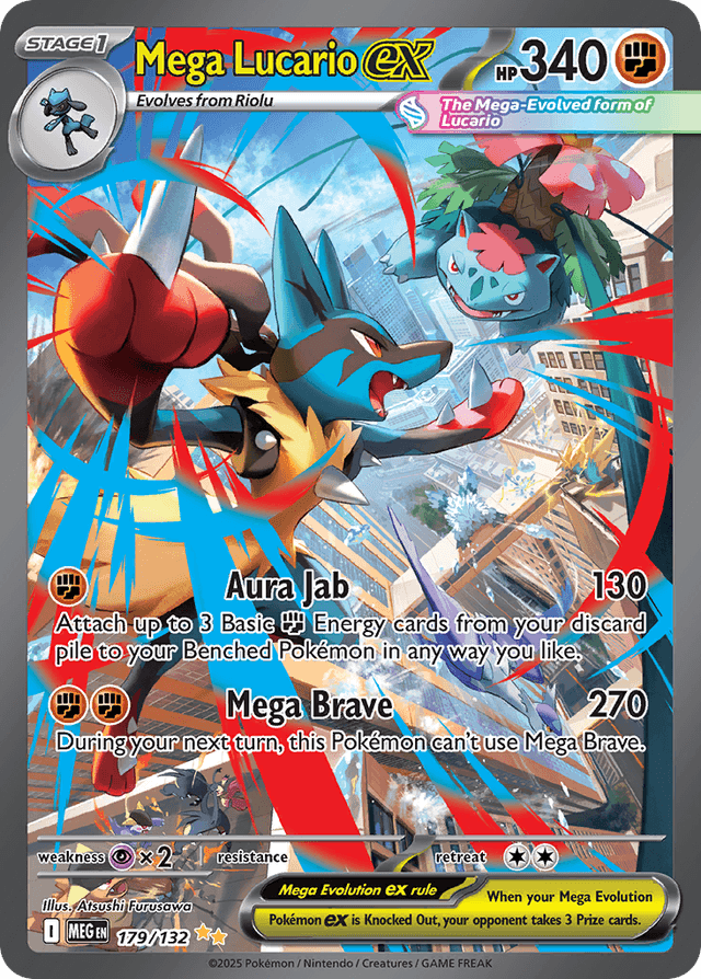Mega Lucario ex — Mega Evolution #179