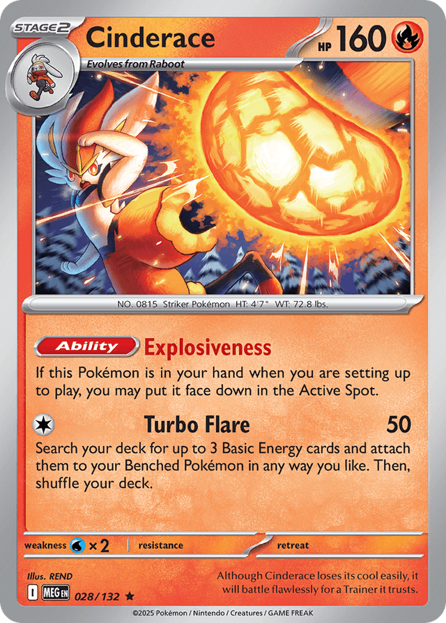 Cinderace — Mega Evolution #28
