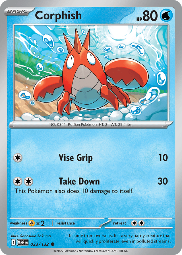 Corphish — Mega Evolution #33