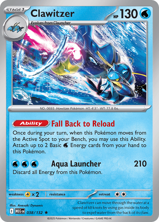 Clawitzer — Mega Evolution #38