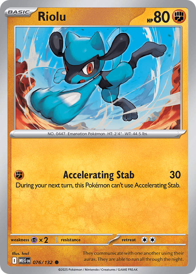Riolu — Mega Evolution #76