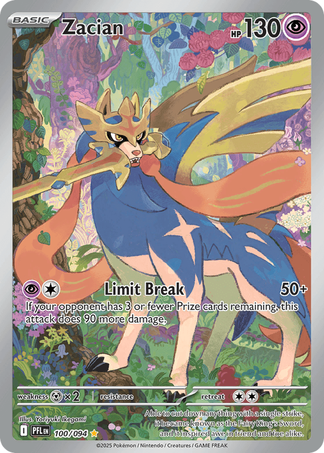 Zacian — Phantasmal Flames #100