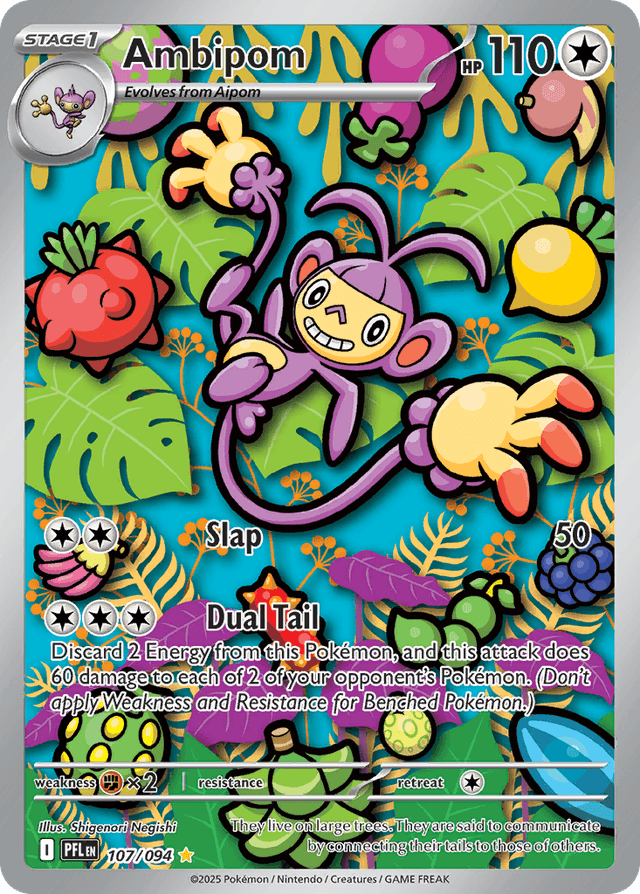 Ambipom — Phantasmal Flames #107