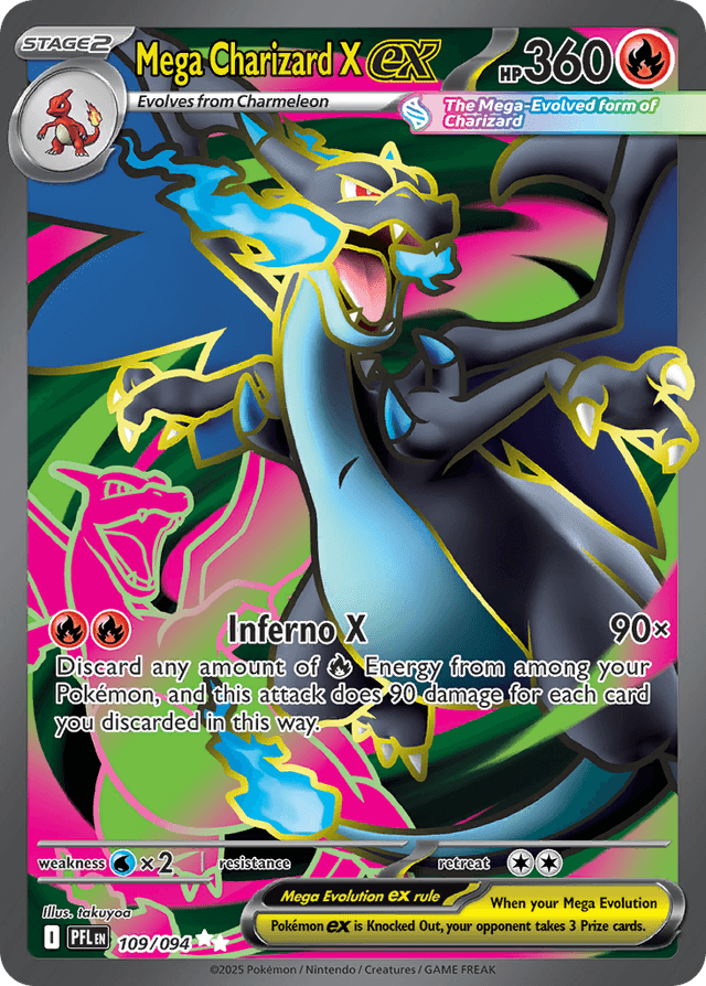 Mega Charizard X ex — Phantasmal Flames #109