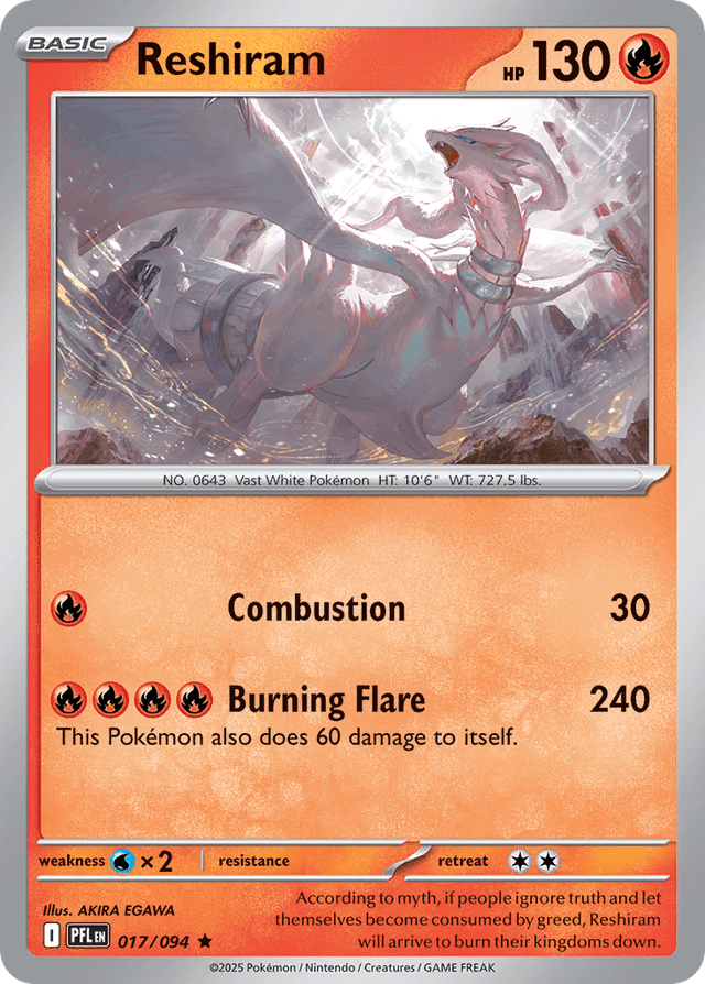 Reshiram — Phantasmal Flames #17